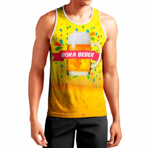 Camiseta Regata Dry Personalizada - Eventos Malha Dry 130 Gr Sublimação Total  Sublimação  